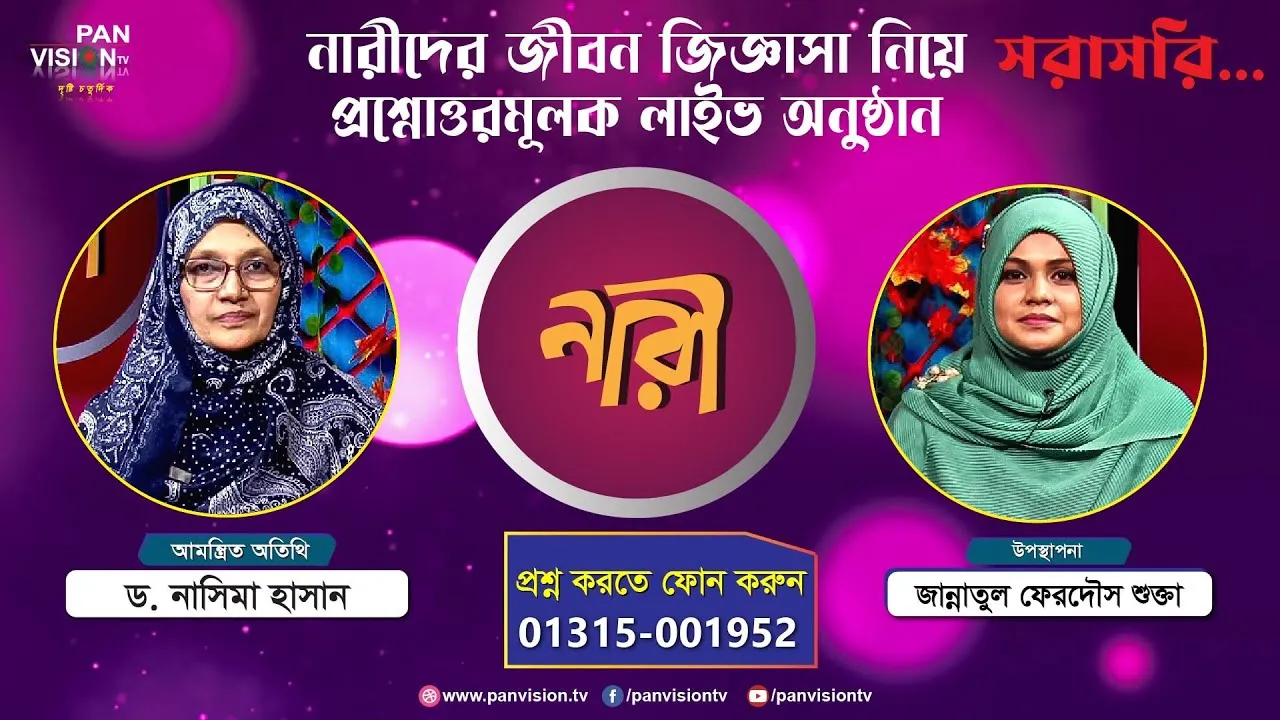 পরিবারে উমরাহ এর প্রভাব | ড. নাসিমা হাসান | লাইভ অনুষ্ঠান 'নারী'